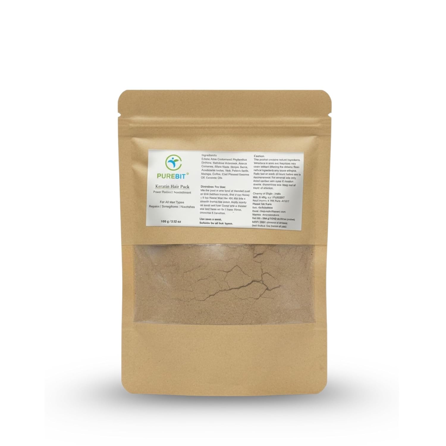 || PUREBIT® || Keratin Hair Pack – Natural Powder Hair Mask for Hair Repair, Strengthening & Nourishment – Suitable for Al...
