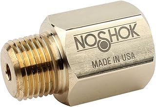 NOSHOK 1350 Brass Piston Type Pressure Snubber, 1/2