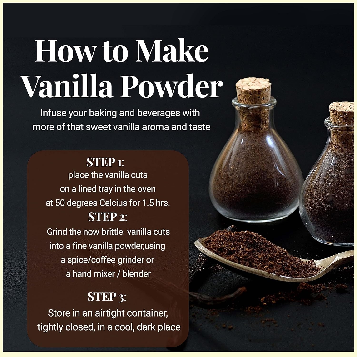 1 LB Vanilla Bean Splits | Bulk Grade B Vanilla Beans Cuts | NON GMO | Premium Natural Vanilla beans For Making Extract, Baking, Icecream, Cooking & Desserts. NY Vanilla.