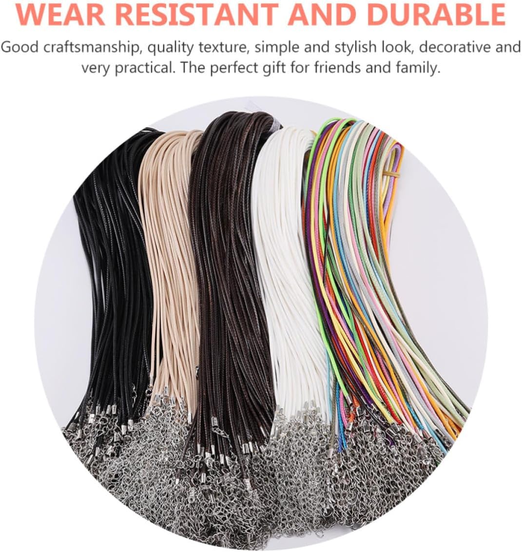 20 Pcs Wax String Jewelry DIY Replacement Chain 45cm image 3
