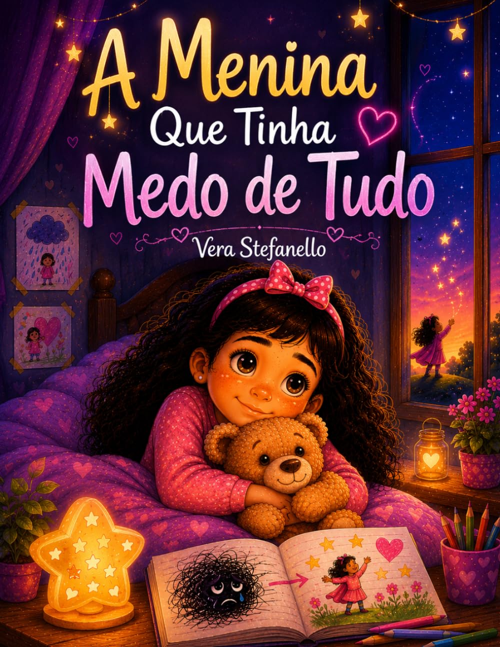 Livro infantil para criança com medo e ansiedade.: A Menina Que Tinha Medo de Tudo (Emoções Difíceis)