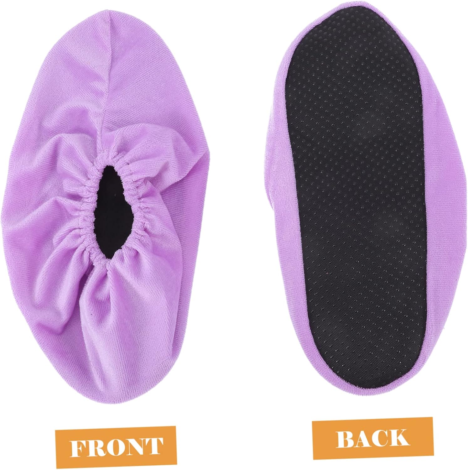 UPKOCH Bowling Shoe Covers 2 Pairs Anti-Slip Elastic Band Shoe Protectors for Indoor Bowling Sports Lightweight and Washable Accessories 12.00X3.93X0.11In