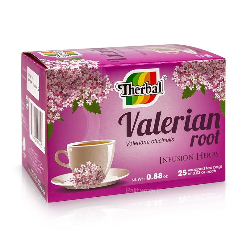 Therbal Chá de valeriana, 1 g por sachê, 100 sachês