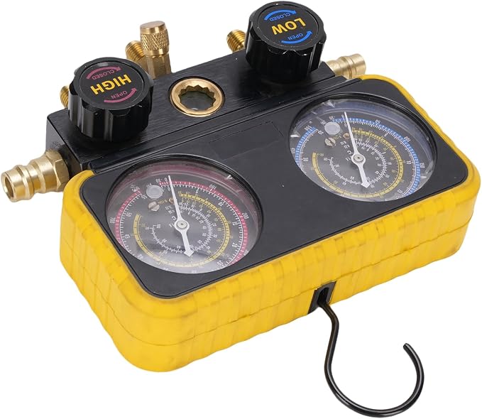 Set Manifold AC Automotriz con 3 Mangueras Keenso miniatura 6