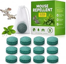 Premium Natural Rodent Repellent Tablets for Car & Home | No Kill Only Repel | Peppermint Rat Repellent Mouse Deterrent for Car Wires Garage Kitchen Indoor Outdoor Pest Repeller (06 Tablets)