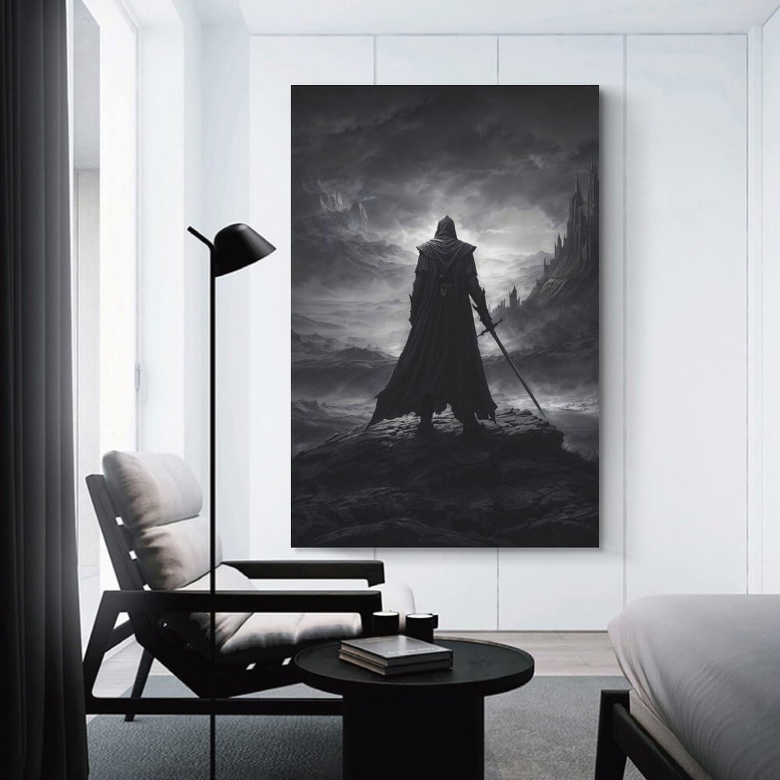 Junmoney Unframe-Faceless Menace Faceless Menace Home Decor Wall Art, 16X24inch(40X60cm), For Bedroom Walls, Guest Spaces Or Lounges, A Warm Accent For Relaxed Interiors