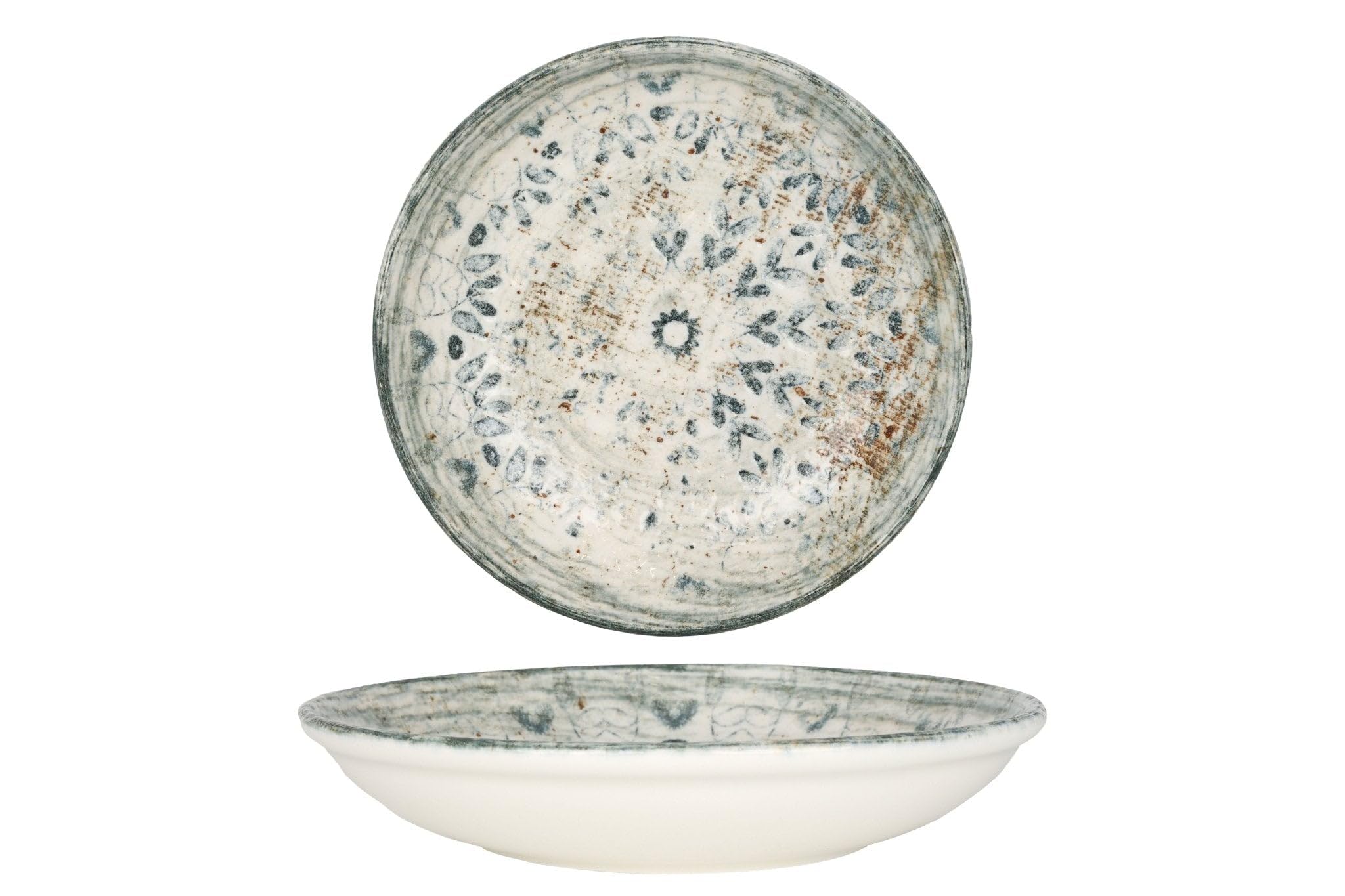 Rinart Dessertteller Aztec Design - 6er Set Porzellan 20 Cm Spülmaschinenfest