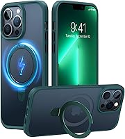 Vista 8 de TORRAS UPRO Ostand Magnetic for iPhone 13 Pro Max Case [Compatible with Magsafe] with Stand, [Military Grade Drop Protection] Shockproof Translucent