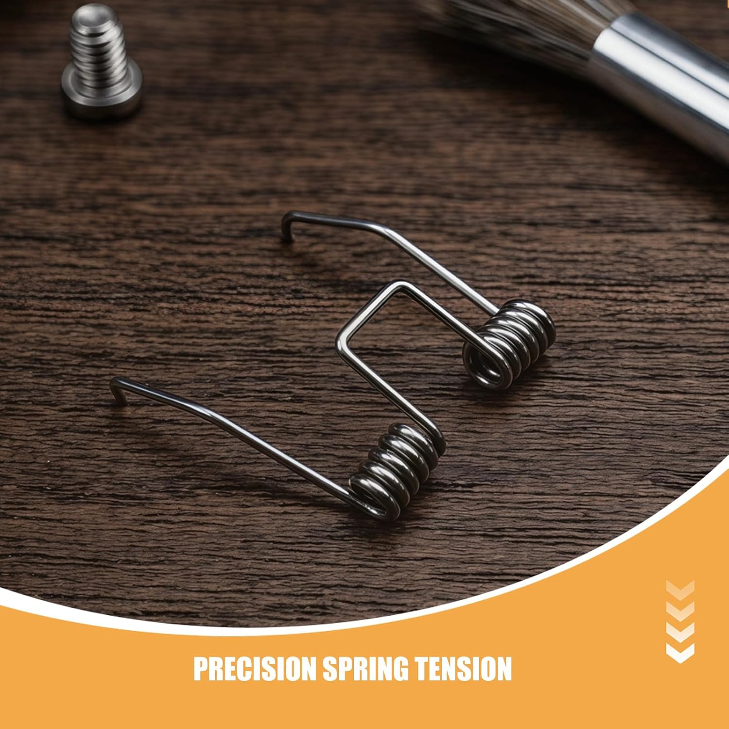 12pcs Torsion Spring for Hair Clipper - Stainless Steel Hair Trimmer Spring Tension Replacement for Salon Grooming Tool Repair Component