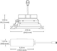 Vista 9 de NICOR Iluminación LED cardán empotrado de 2 pulgadas en níquel, 2700 K (DGD211202KRDNK)