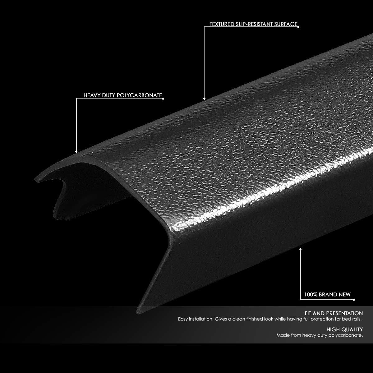 Auto Dynasty Truck Bed End Rear Tail Gate Cap Molding Trim Compatible with Chevy Silverado GMC Sierra Styleside 99-07