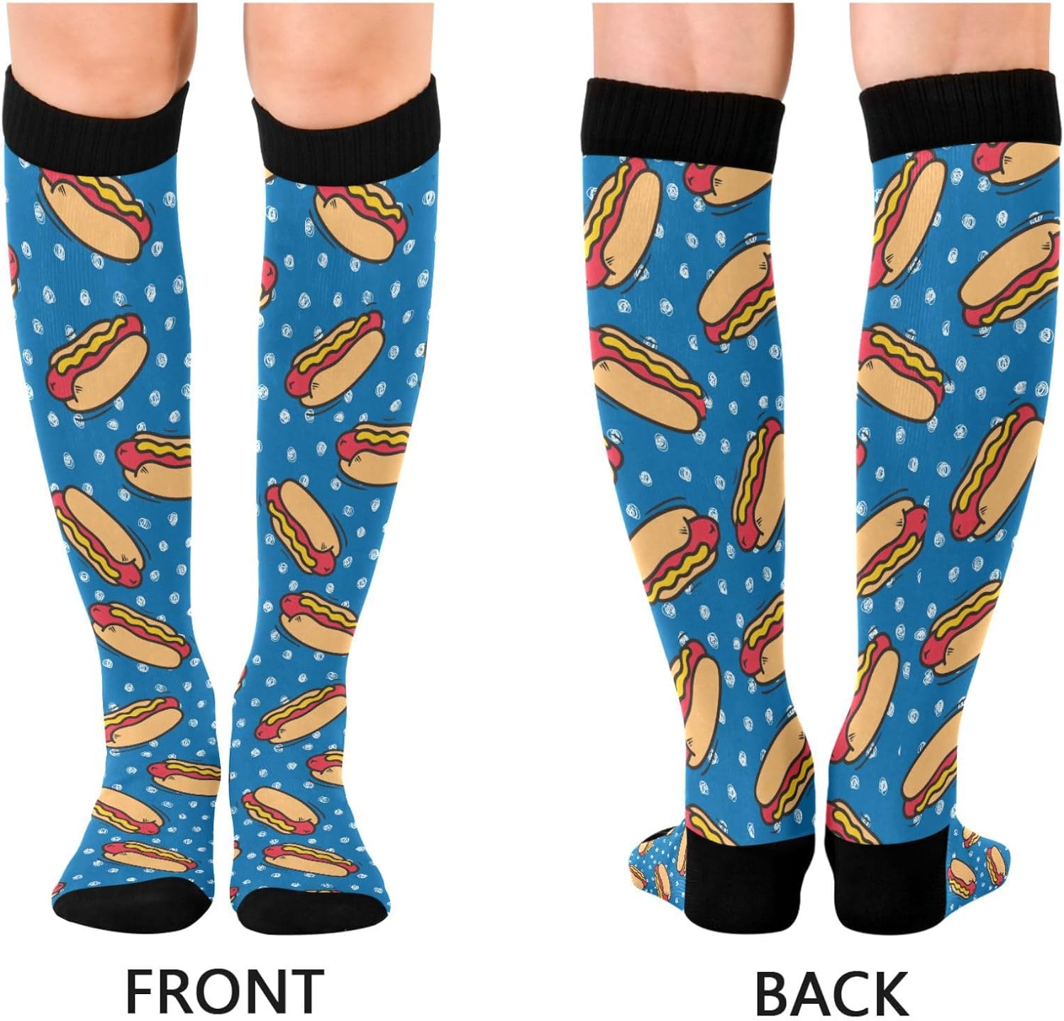 Compression Socks for Women & Men Knee High Socks | Circulation, Medical, Running, Athletic, Nurse, Travel, 1 Pair