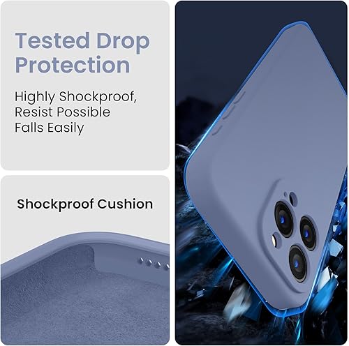 Miniatura 4 de FireNova Funda diseñada para iPhone 15 Pro, funda de silicona mejorada protección de cámara con 2 protectores de pantalla, forro interior de