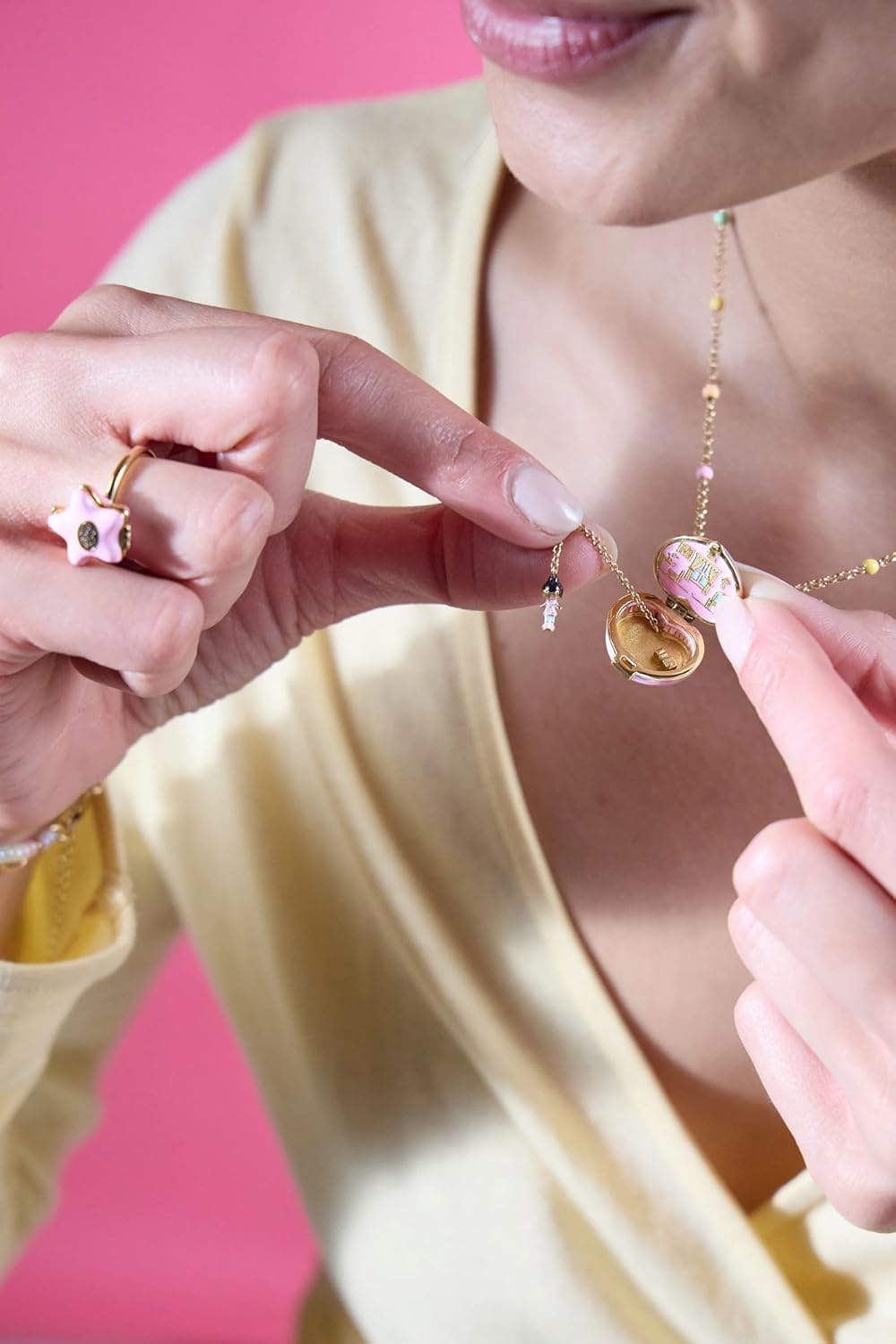 Alex and Ani Polly Pocket™ Jewelry – Nostalgic Enamel & Resin Charms, Adjustable Fit, Nickel-Free Finish - Image 5