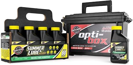 Opti-Lube Summer+ Cetane Formula Diesel Fuel Additive: 4oz Bottles (8 Pack with Opti-Box)