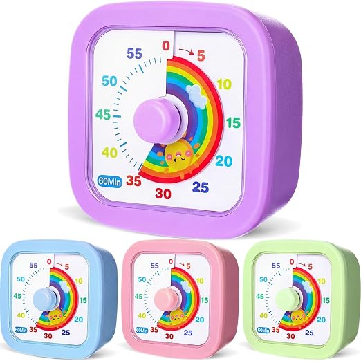 Amazon.com: AmazingSpark 4 Pack Visual Timer 60 Minute Countdown Timer ...