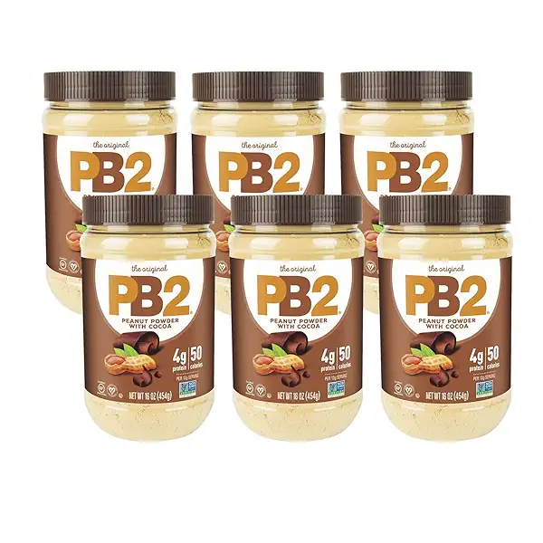 PB2 Powdered Peanut Butter with Cocoa Bundle, 16 oz (6 pack) 1