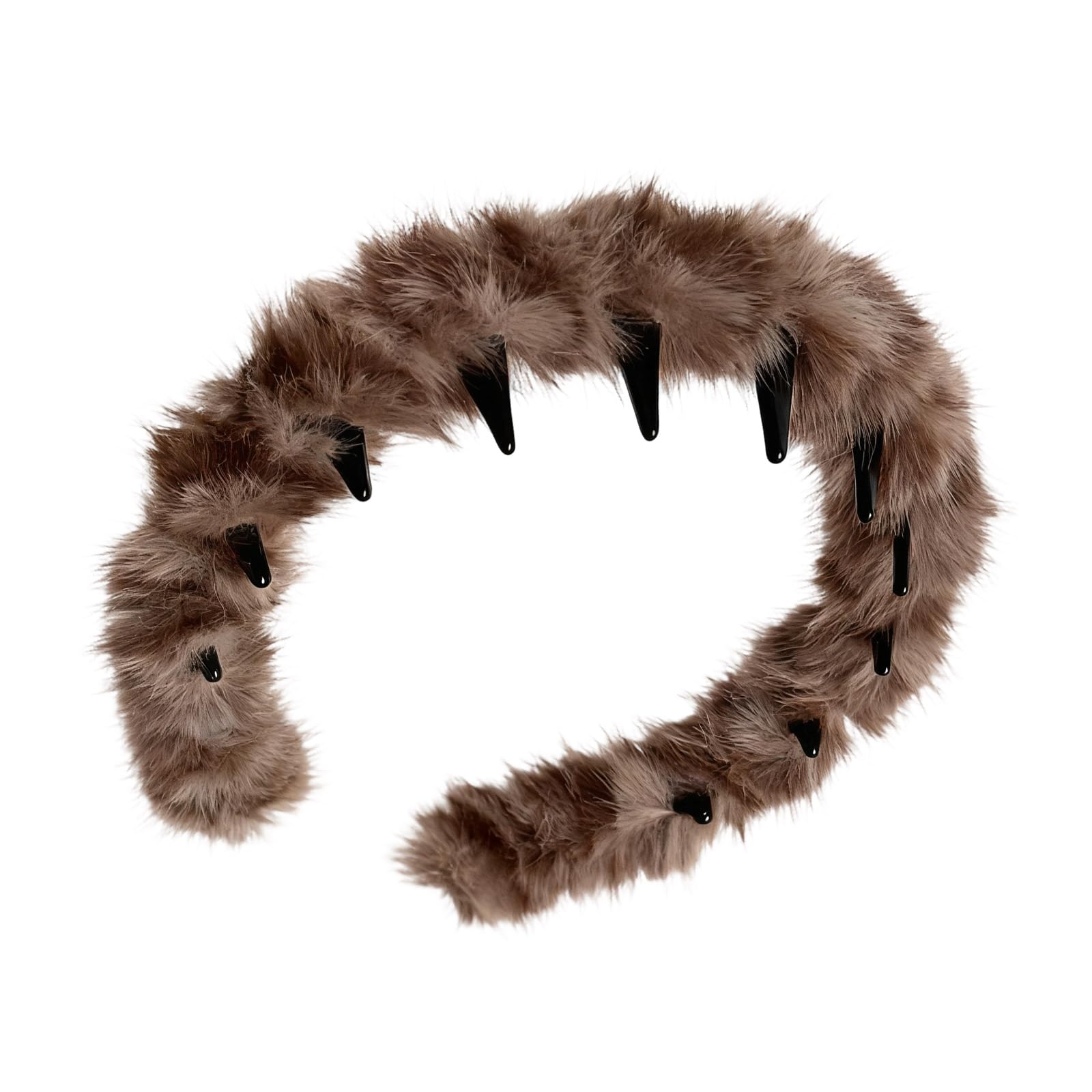 YUXITA Soft Plush Waved Headband Edges Secure Hold Comfortable Hair Accessories Fashion Hairband For Women Men