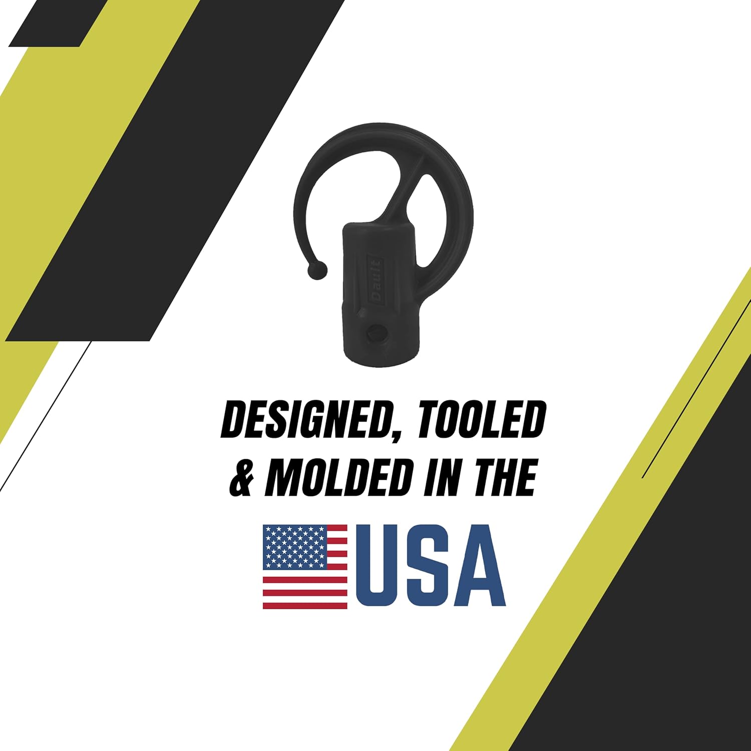DAULT American-Made Heavy Duty Garage Storage Hooks for Ryobi Expand-It Attachments | Tool Organizer Hangers | Wall Mount Utility Hooks | Set of 3 | Made in U.S.A. (Patented)