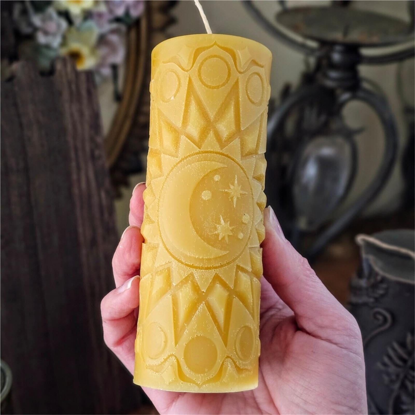 Moldes Para Velas Molde de silicona con forma vela
