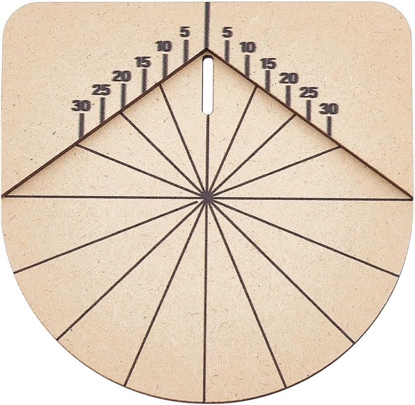 BENECREAT 4x4Inch Drill Guide Board Tool for Polymer Clay Jewelry Tools, Wood Precision Drilling Guide with Right-Angled Semicircle for Earring Making and Craft Projects, 5.5mm Thick