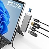 Docking Station for Surface Pro 8 with 4K HDMI, USB-C Thunerbolt 4 (Display+Data+PD Charging), USB 3.0, USB 2.0, TF Card Slot, Triple Display (Pro 8+HDMI+USB C) USB Hub for Pro8