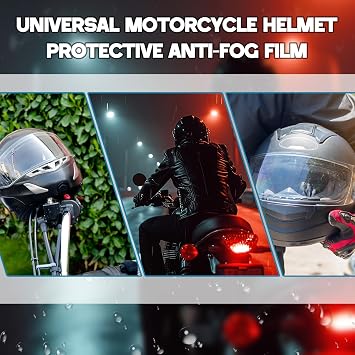Kingdder 5 Pack Anti Fog Visor Insert, Motorcycle Visor Clear Film