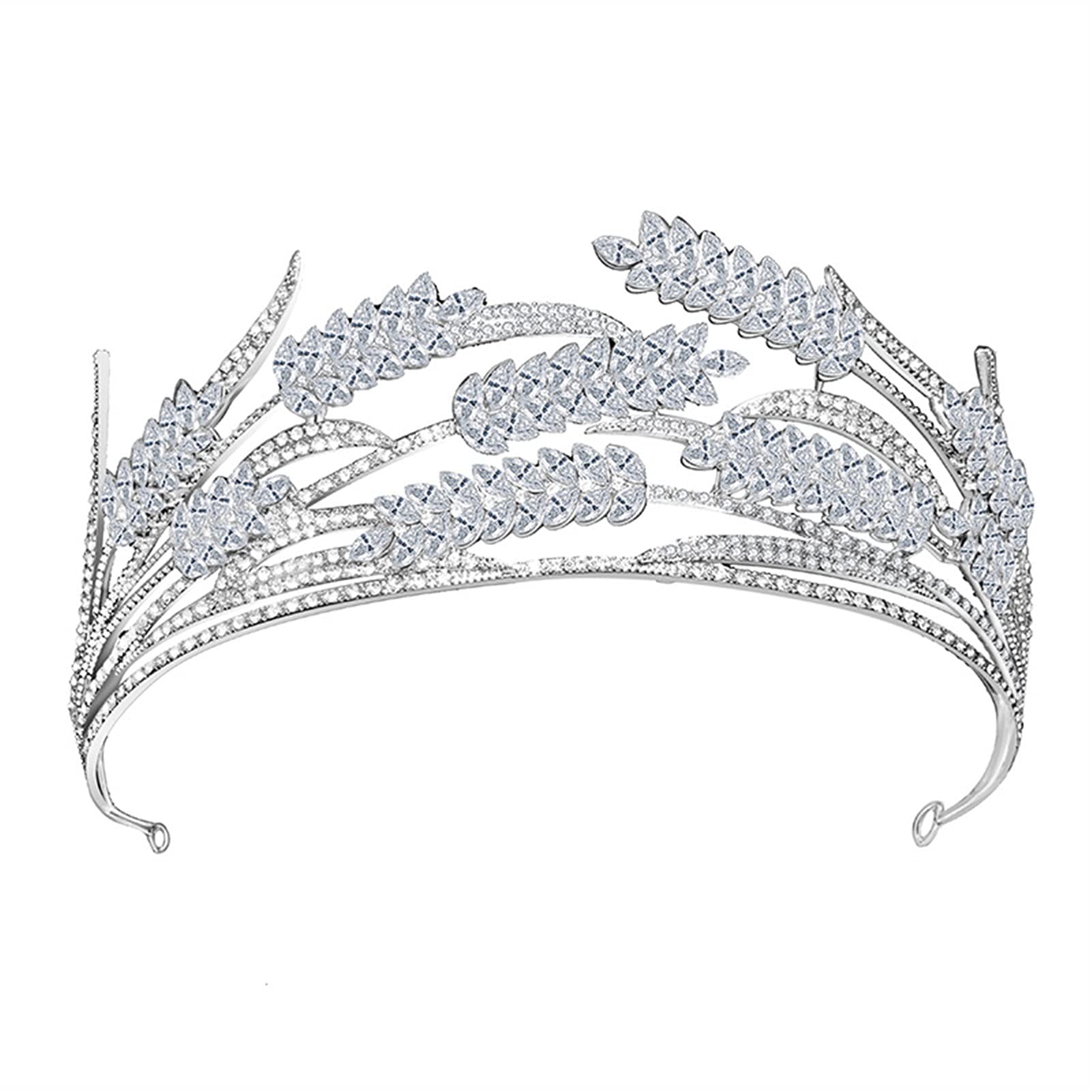 Diadema de desfile de diamantes de imitación cómoda y firme 6