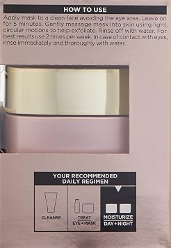 L'Oreal Paris Skincare Age Perfect Rosy Tone Face Mask With Aha and imperial peony for Rosy, Radiant Skin, 1.7 Oz