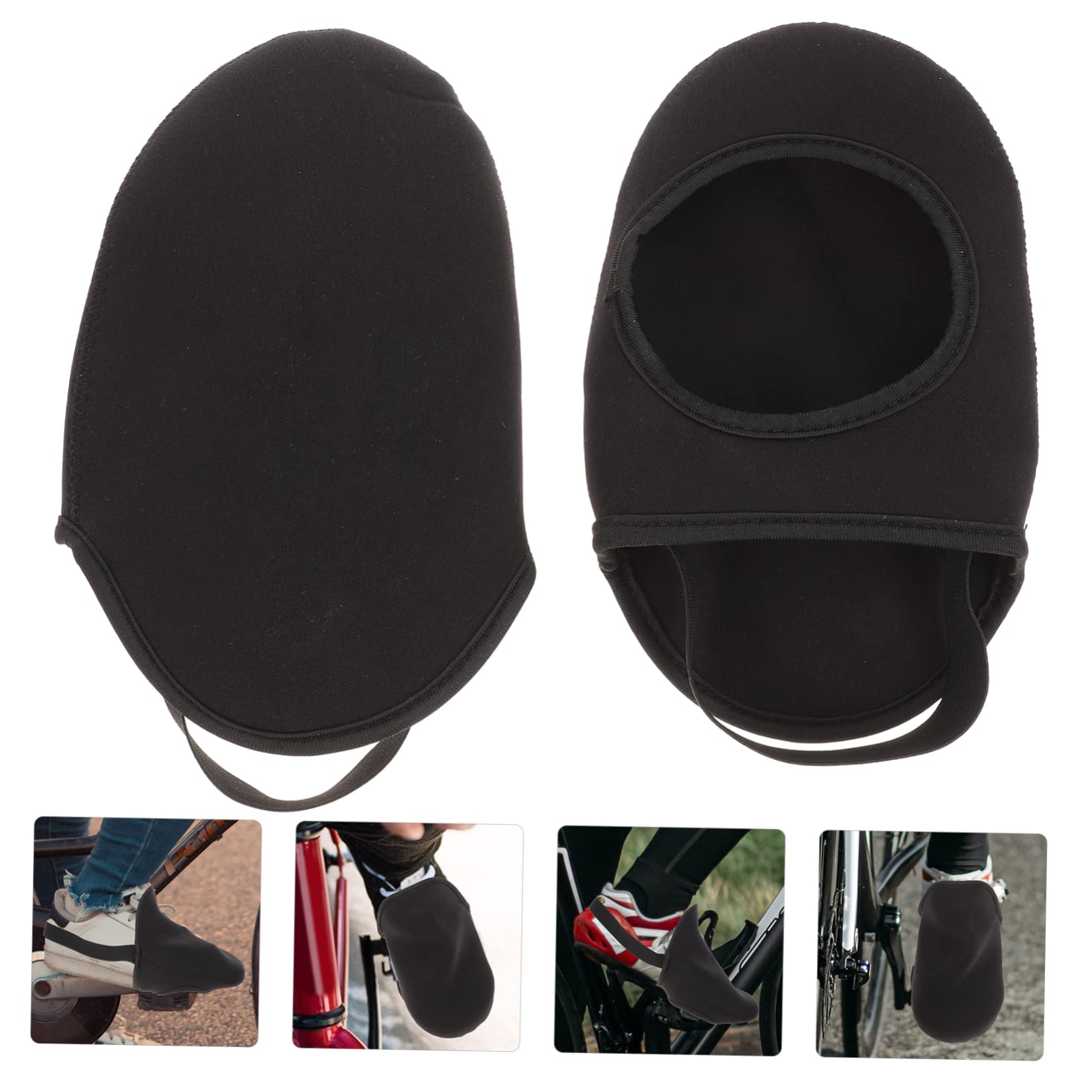 TOYANDONA 5 Ensembles Couvre Chaussures De Cyclisme Antidérapants Protection Hiver Accessoires De Bowling Facile À Enfiler avec Zip Élastique Respirant 2 Pièces * 5