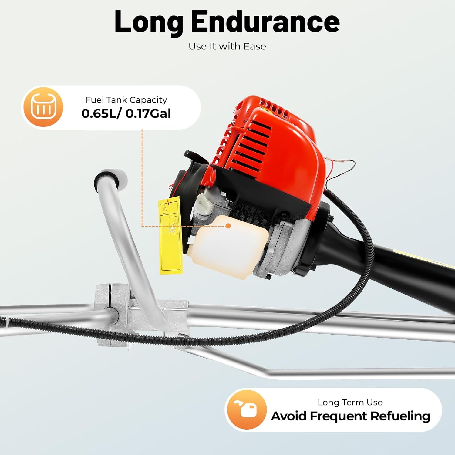 4 Stroke Gas Concrete Wet Screed, 900W Commercial Power Screed Vibrating Screed Power Unit Low Fuel Consumption Wet,Concrete Power Screed Cement Finishing Vibrating Motor For 3.2-16ft Rulers