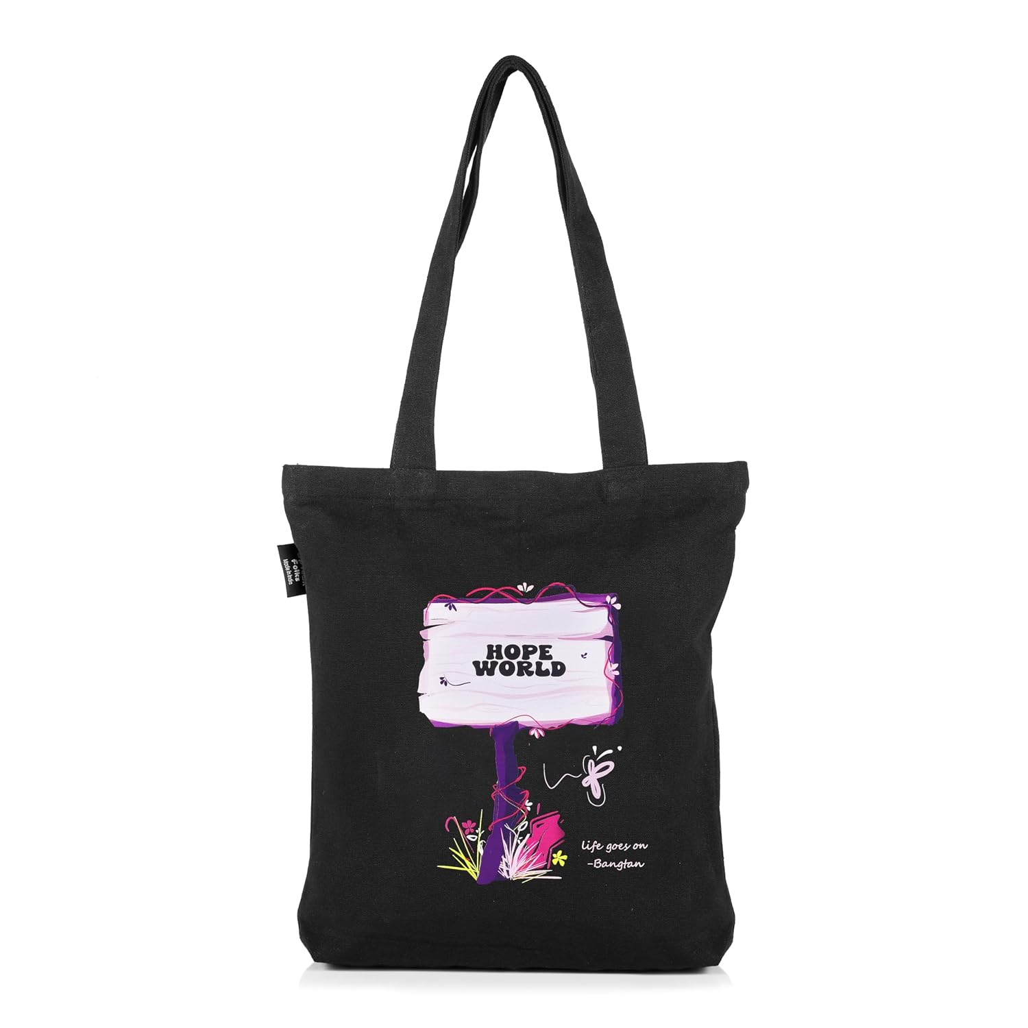 UpTown Folks BTS Tote Bag, Hope World tote bag, tote bags for girls with zipper and pocket, tote bag for women, 16 * 14in - Review, Price and Buying Guide