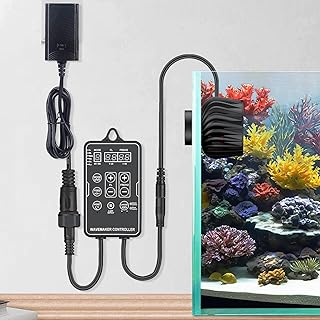 Pawfly Wave Maker for Aquariums 2100 GPH, Aquarium Powerhead DC 24V 10W, Aquarium Circulation Pump With Magnetic Base, Wavemaker for 30-80 Gallon Freshwater Saltwater Tank