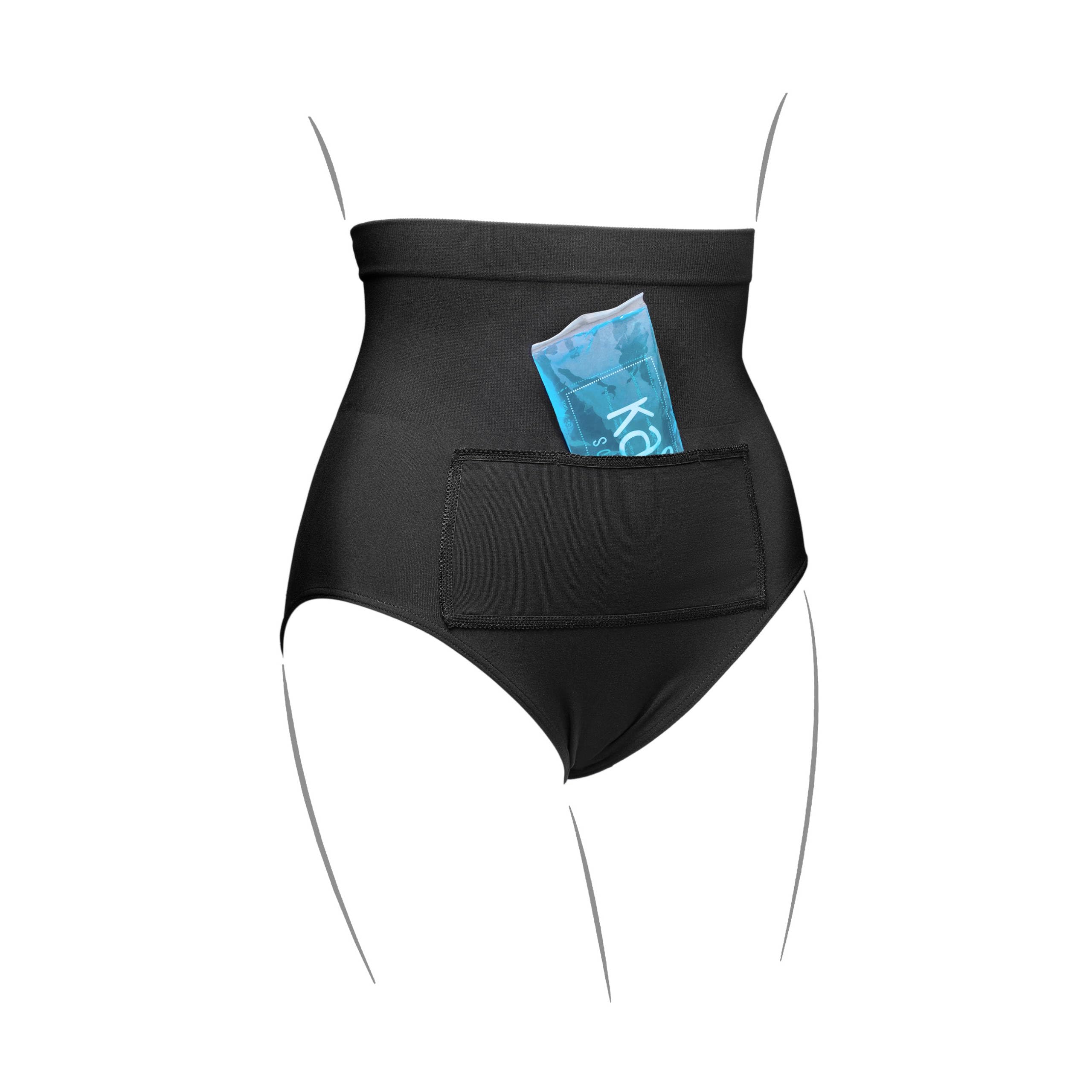 Kaiserschlüpfer Kaiserschnitt Unterhose - Postpartum Unterwäsche mit Kühlpad - ÖkoTex 100 Wochenbett Slips