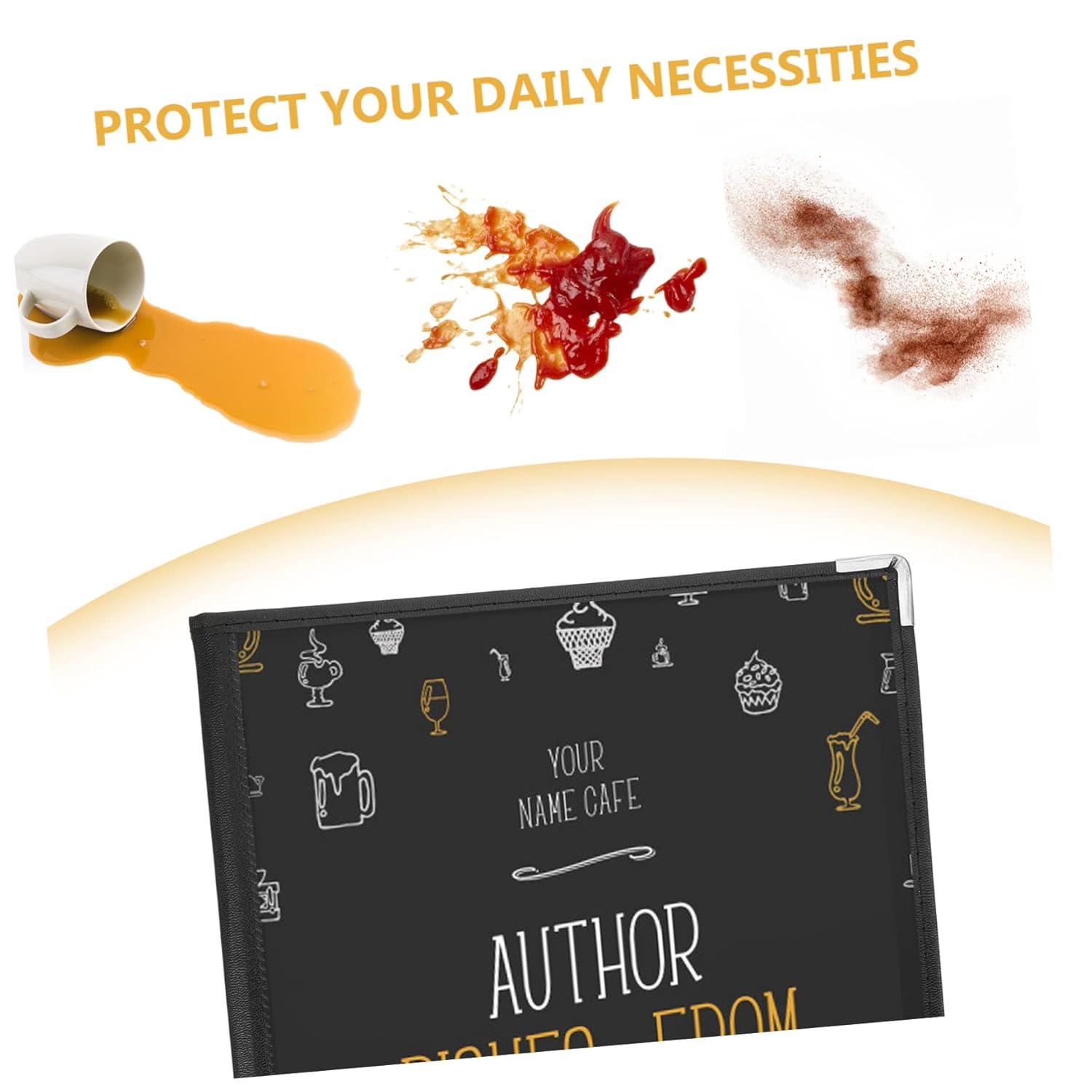 12pcs PVC Menu Cover Binder Practical Price Book Shell for Restaurants Cafes and Home Use Elegant Design Pages and Viewing Sides for Menus Diagrams and