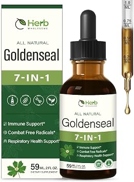 Health Supplement w/Goldenseal Extract for Immune Support,2oz | Combat Free Radicals & Respiratory Health Support.