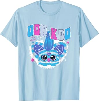 Furby Ooh-Koo Cute Colorful Furblet Logo T-Shirt