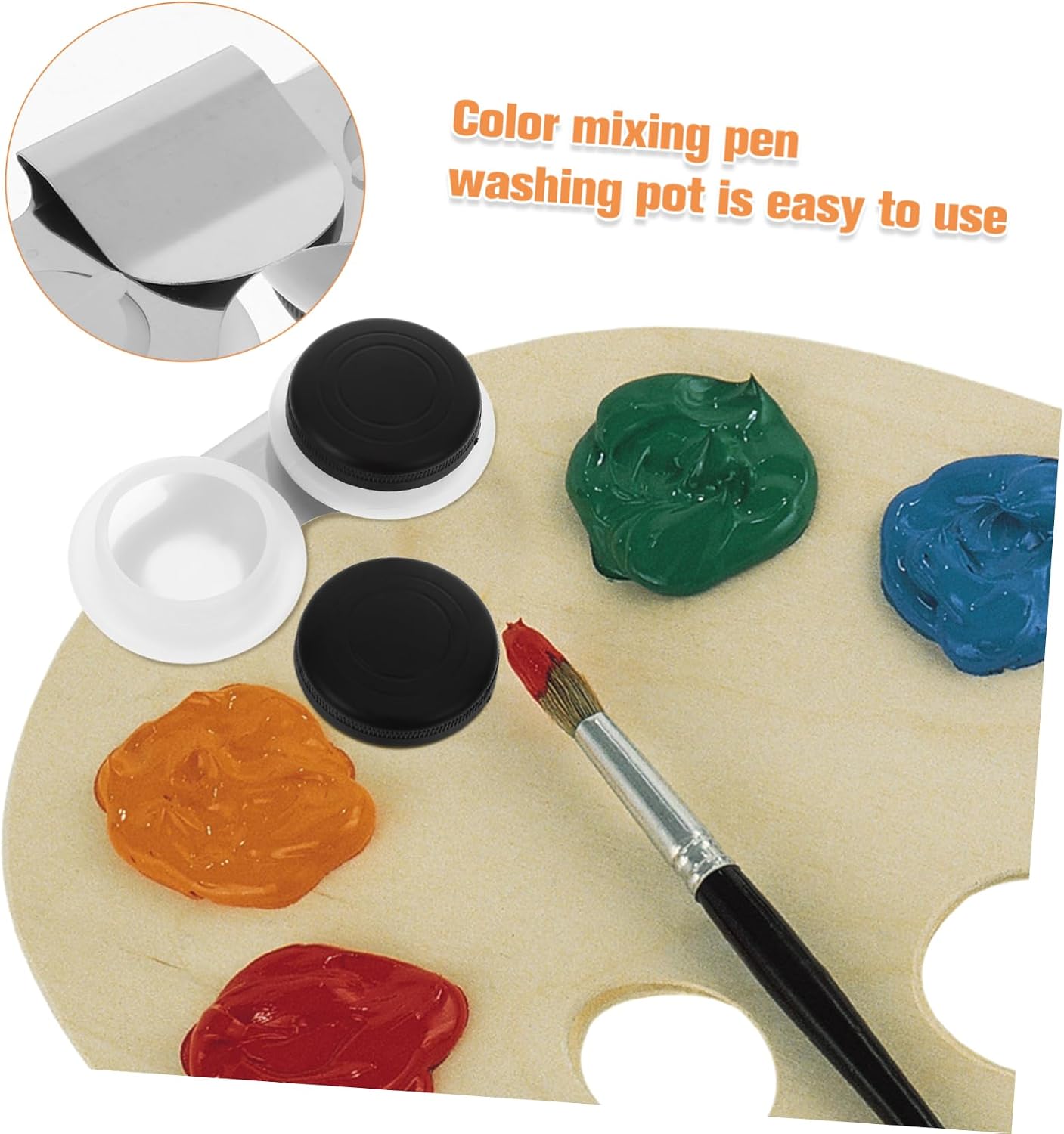 Palette Cup with Lid Professional Paint Cup for Artists Elegant Design Oil Brush Cleaner Multifunctional Palette for Watercolor and Oil Painting