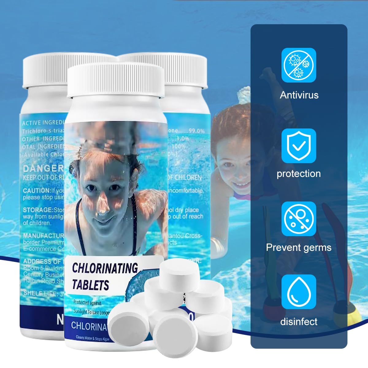Pastilles Nettoyantes Piscine 300g