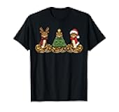 Retro Christmas Ball Python Snake Santa Reindeer T-Shirt