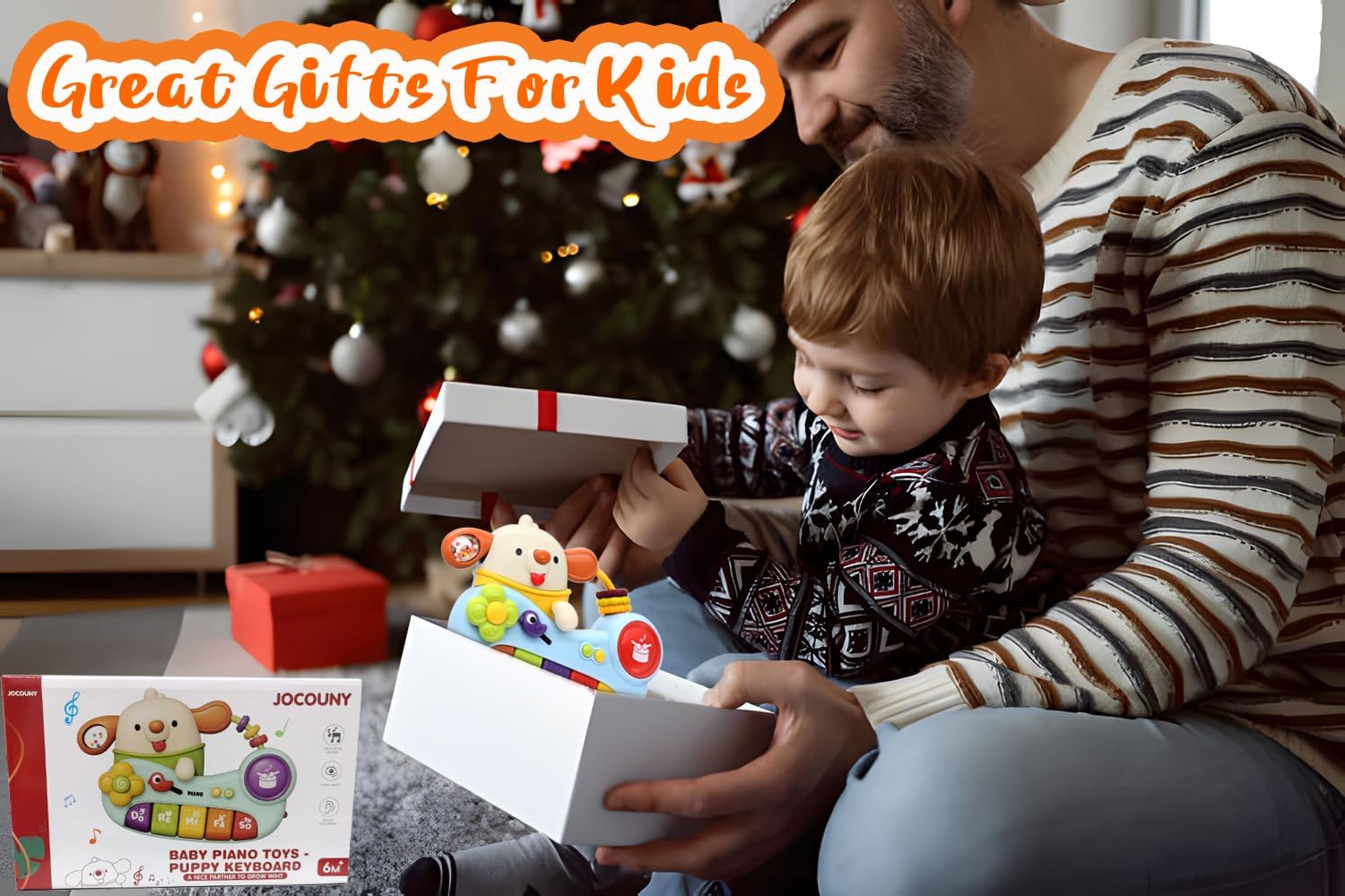 Toddlers Montessori Sensory Musical Piano Keyboard Early Development Learning Educational Musical Instrument Travel Toy for Infant Baby Boy Girl Nursing Birthday image 6 of 6 B0D7CRS9JH