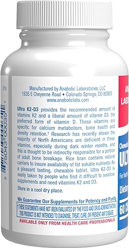 Miniatura 2 de Suplemento masticable de vitamina D y K2 – Clínico D3 K2 2000IU para dientes óseos, estado de ánimo y apoyo inmunológico más absorción de calcio –
