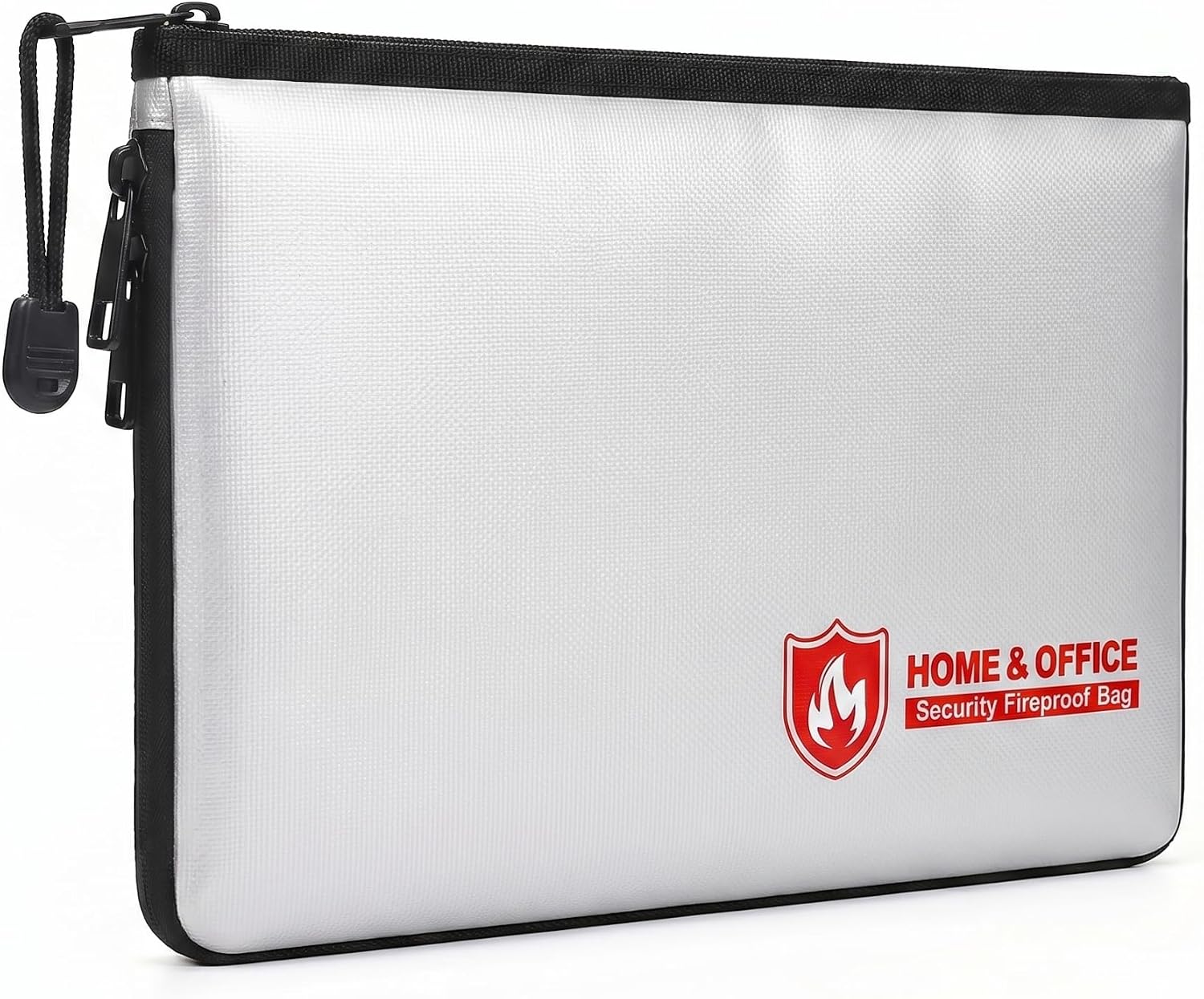 Fireproof Document Bag(3000℉),Waterproof Fireproof Money Bag for Cash with Zipper, Important Document Storage Organizer for Valuables, Legal Documents Safe（18”x 11”）