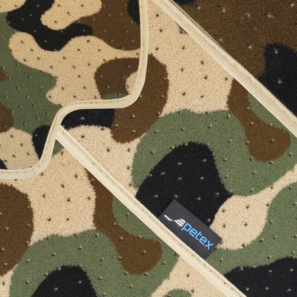 PETEX Outdoor Car Mat, Car Floor Mats, Premium Fit Front Olive 2 Pieces