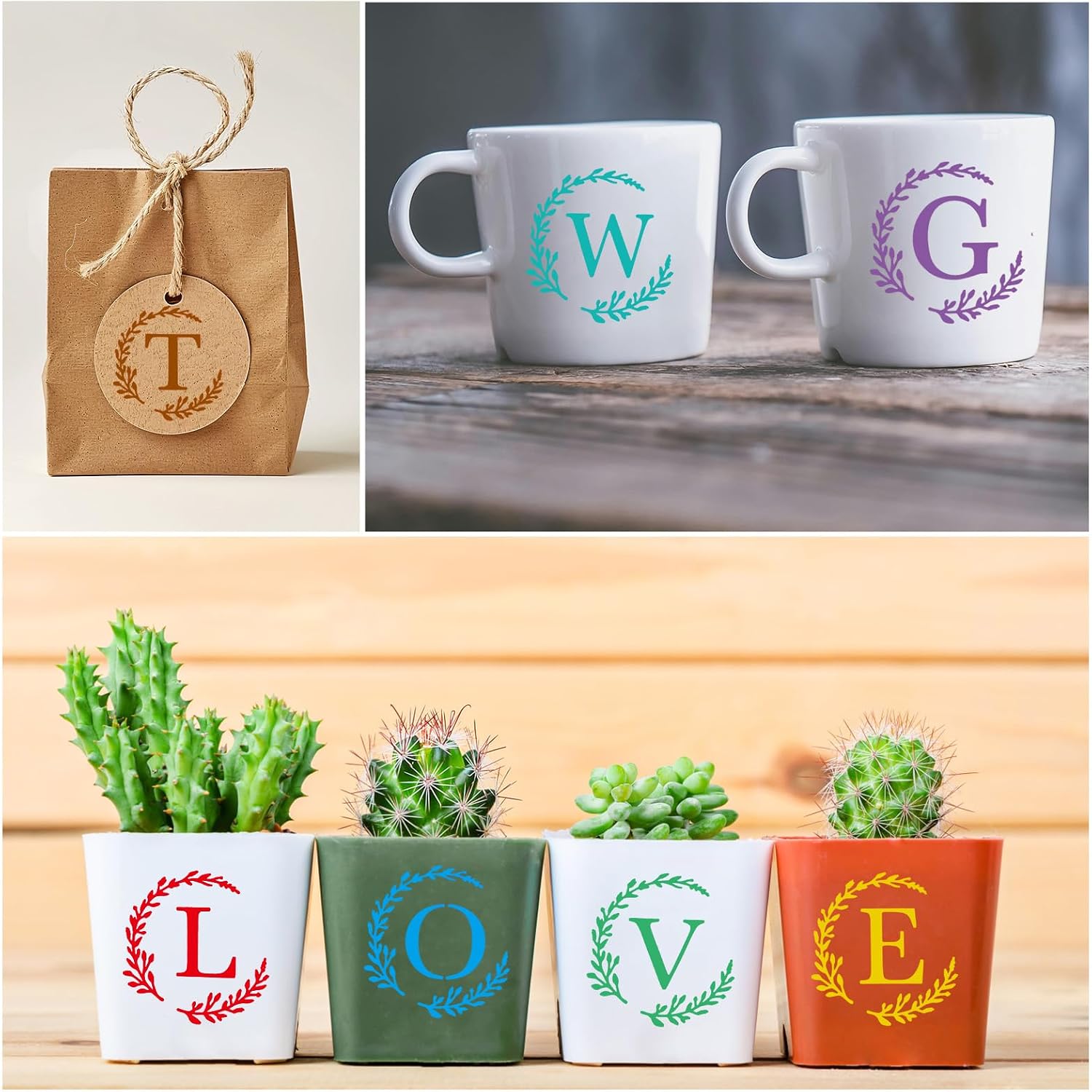 27pcs Letter Stencil for Cakes with Flour Sifter, Cookie Decorating Template Reusable Alphabet Stencils Sourdough Bread Baking Tools Gifts for Sourdough Bakers