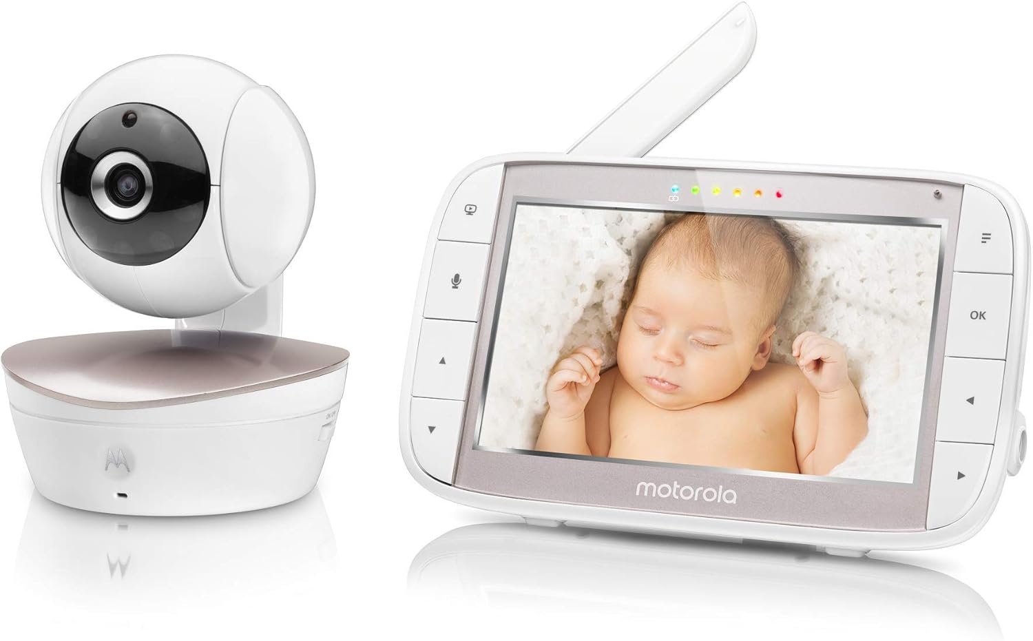 Motorola Mbp49 Baby Monitor With 5 Inch Colour Lcd Display Parent Unit Room Temperature Monitoring Lullaby Player Amazon Co Uk Baby Products Motorola Mbp49 Baby Monitor With 5 Inch Colour Lcd Display Parent Unit Room Temperature Monitoring Lullaby Player Amazon Co Uk Baby Products