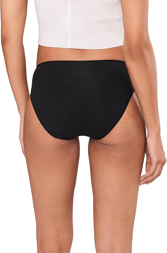 Женские хлопковые трусы-бикини Natori Bliss Bare, 3 шт, цвет: Разноцветный — фото 2