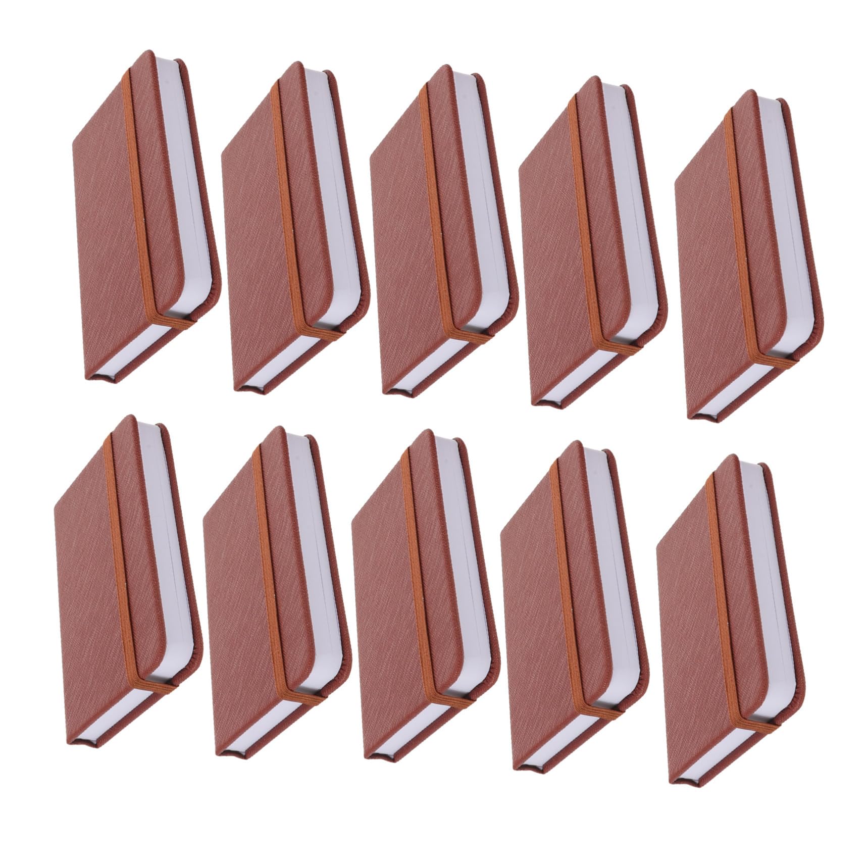 Gatuida 10pièces Carnet de Poche Lot de Format Portable avec Marque-page pour Voyages Bureau École Gestion