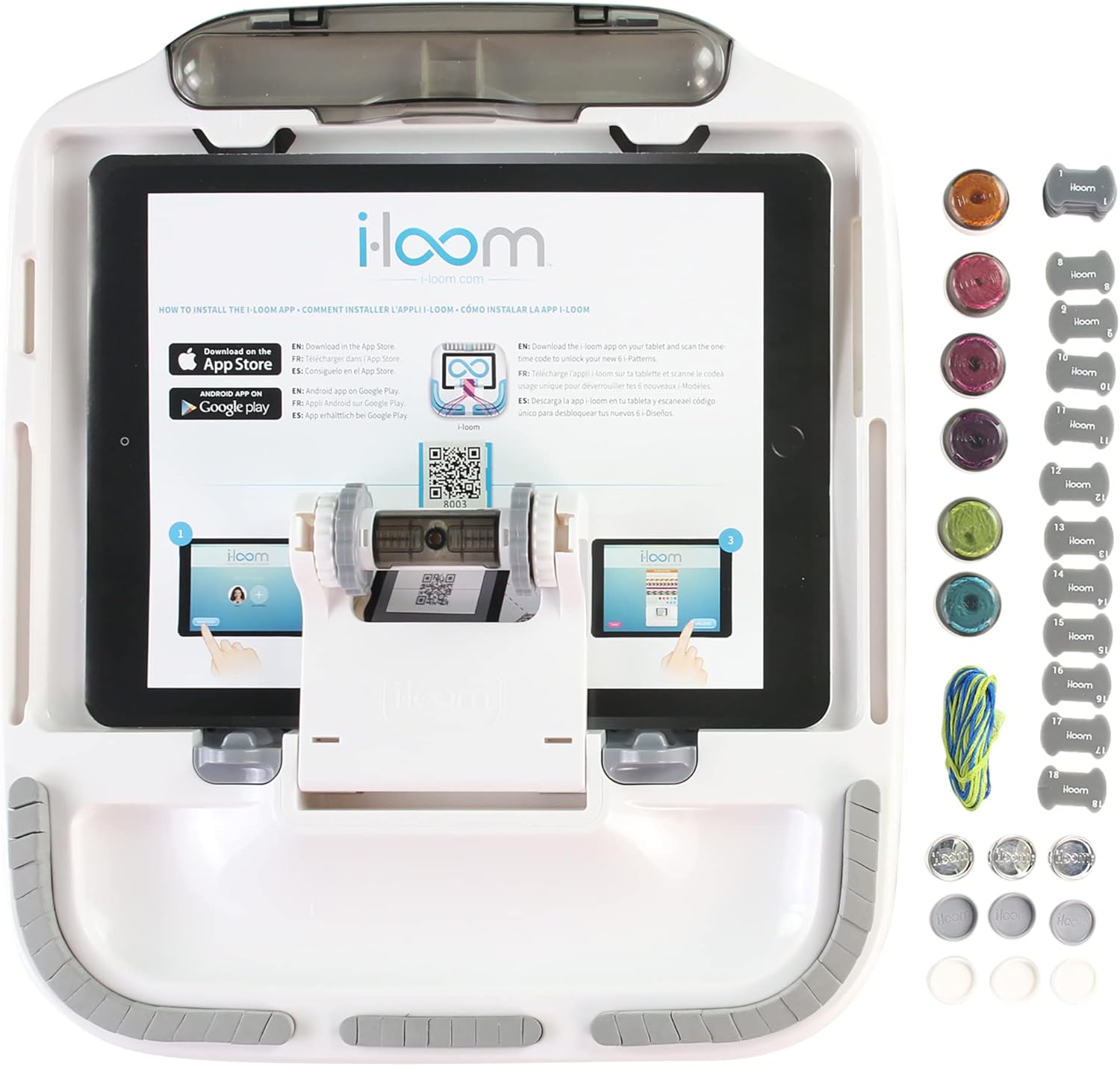 SpiceBox: i-Loom Bracelet Maker, the Ultimate Art and Craft Kit for Creating Beautiful Friendship Bracelets, 12 Different Patterns Included, For Ages 8 and up