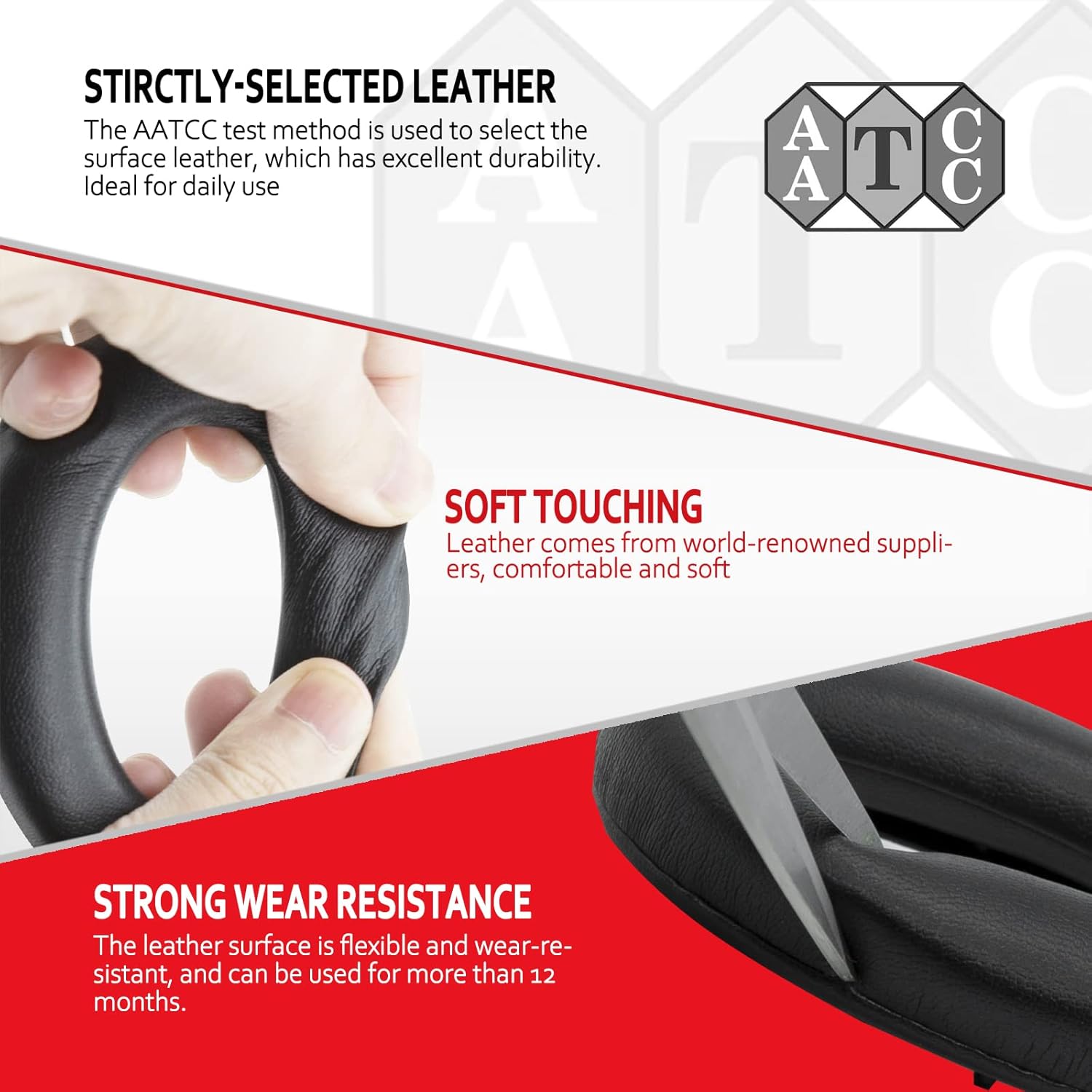 Krone Kalpasmos Replacement Earpads for Sony WH-1000XM2(WH1000XM2) Headphones, Sony MDR-1000X(MDR1000X) & xm2 with Softer Protein Leather and High-Density Memory Foam, Black - Image 5